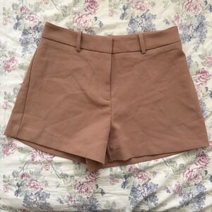 Kookai Ariel Low Rise Short Affogato Brown Tailored Dress Shorts KP2526 Size 36